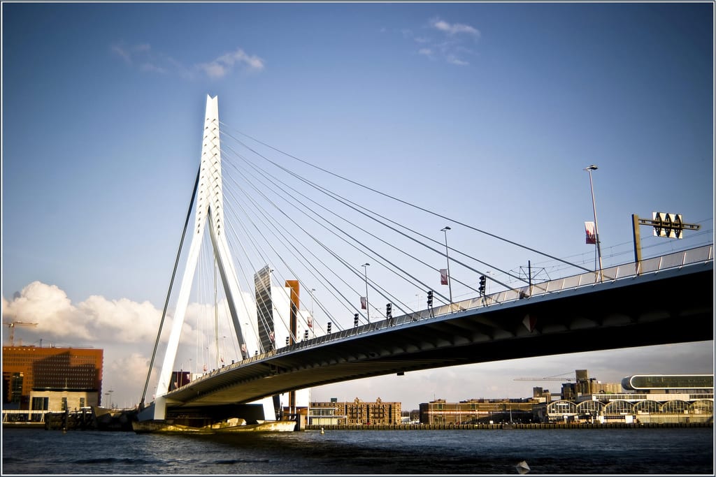 Photography viewpoints across Rotterdam harbour