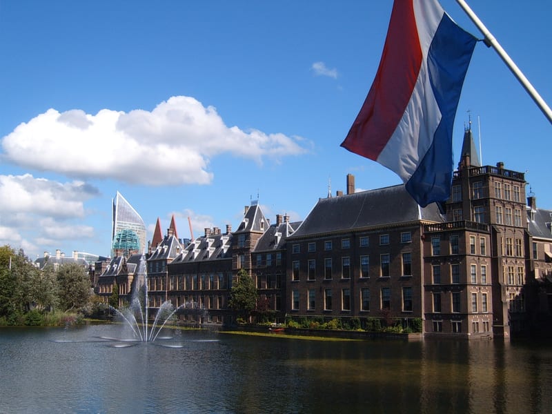 The Hague cityscape and civic architecture